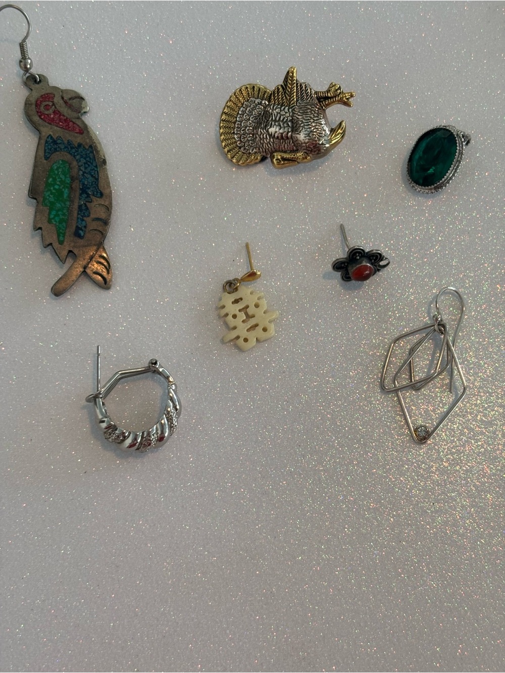 Lot of Unique SINGLE Earrings